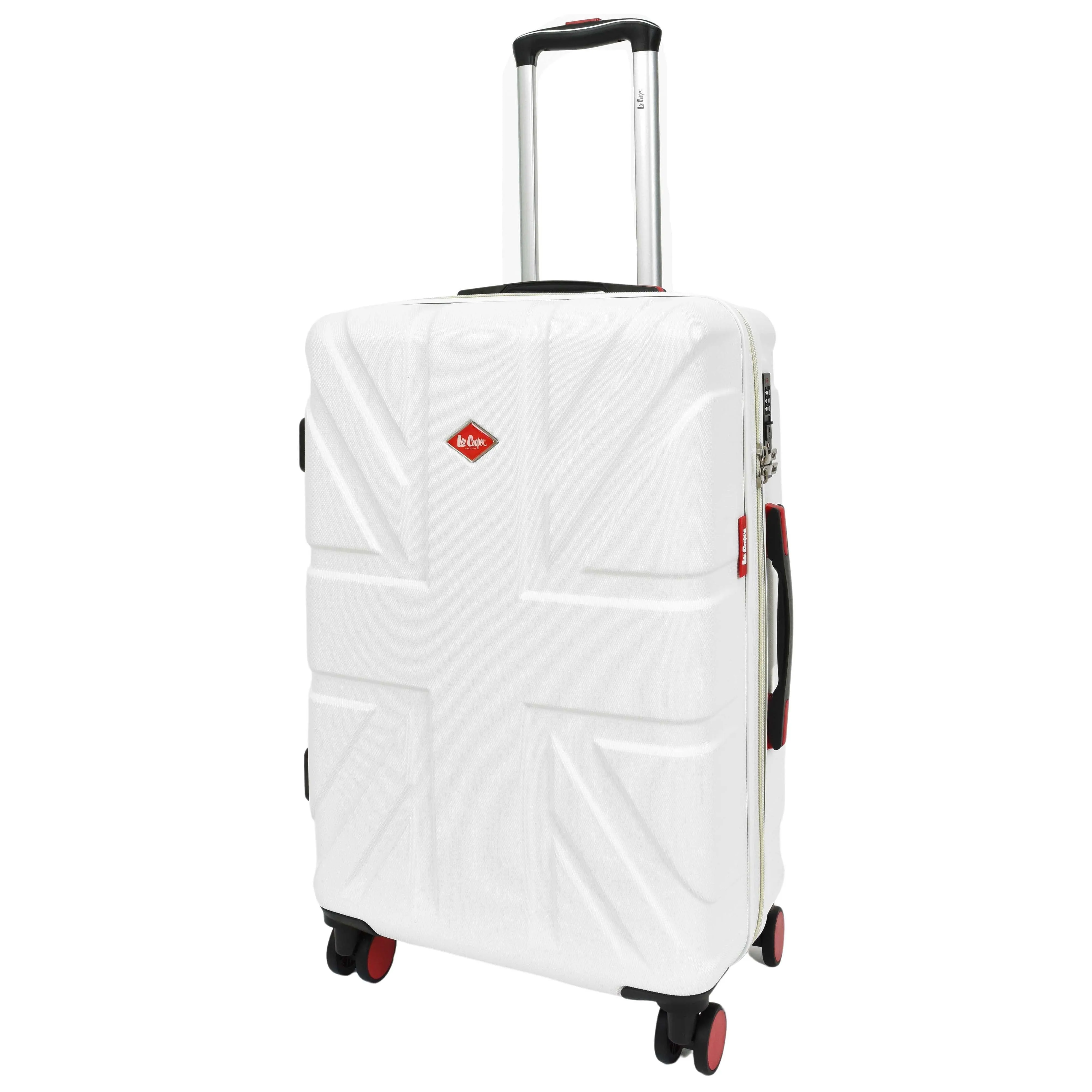 DR631 Hard Shell Four Spinner Wheeled Travel Suitcases White