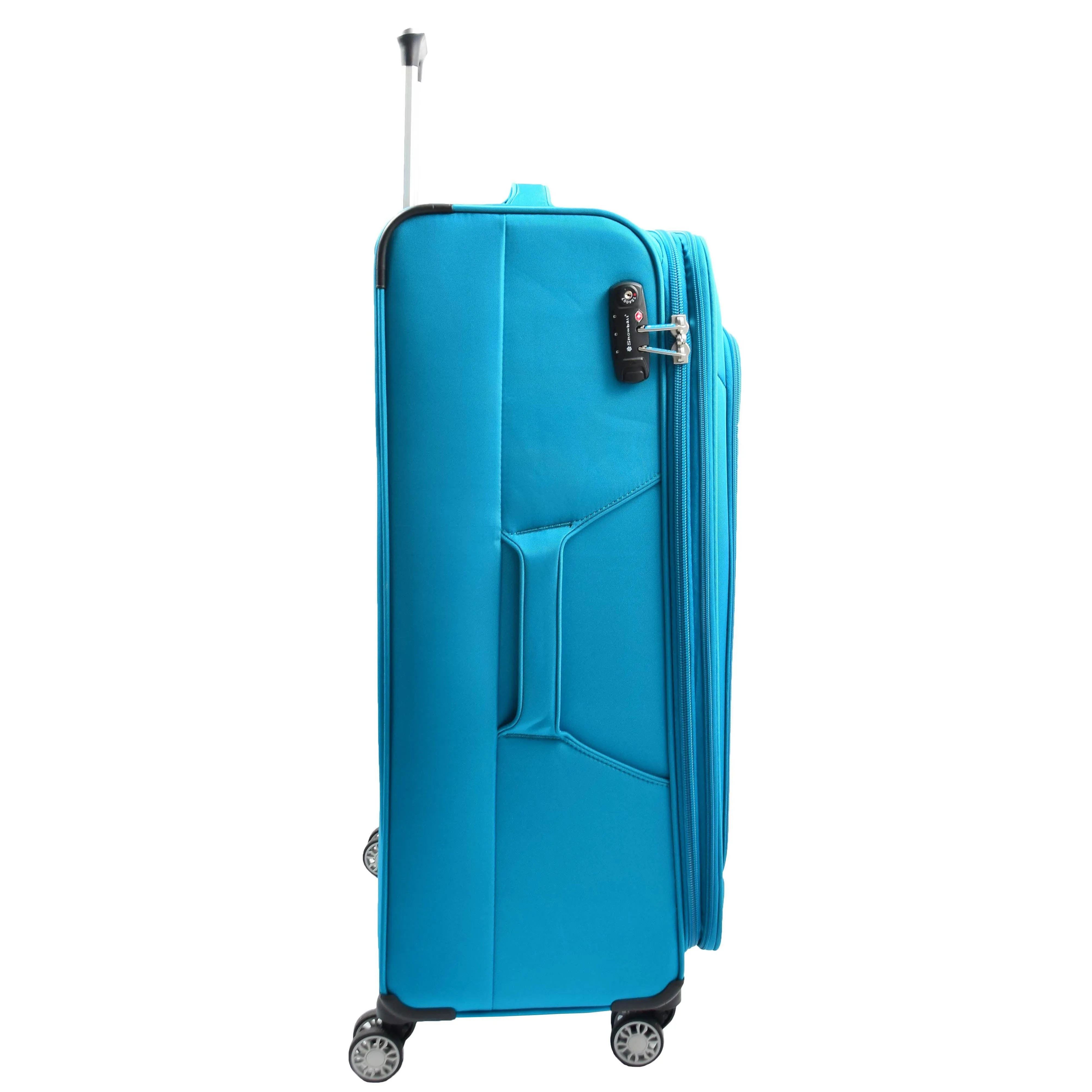 DR644 Soft Luggage Four Wheeled Suitcase With TSA Lock Teal