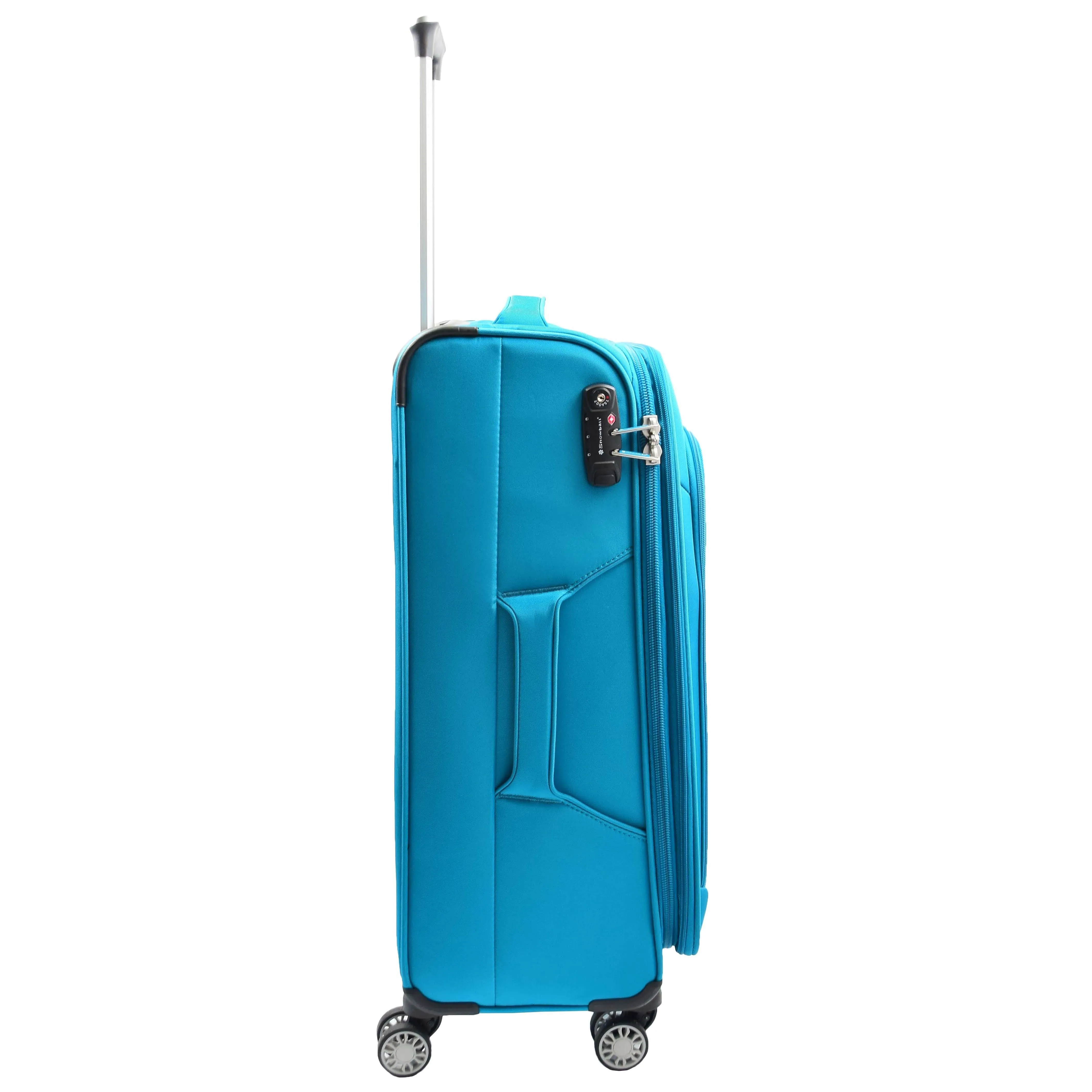 DR644 Soft Luggage Four Wheeled Suitcase With TSA Lock Teal