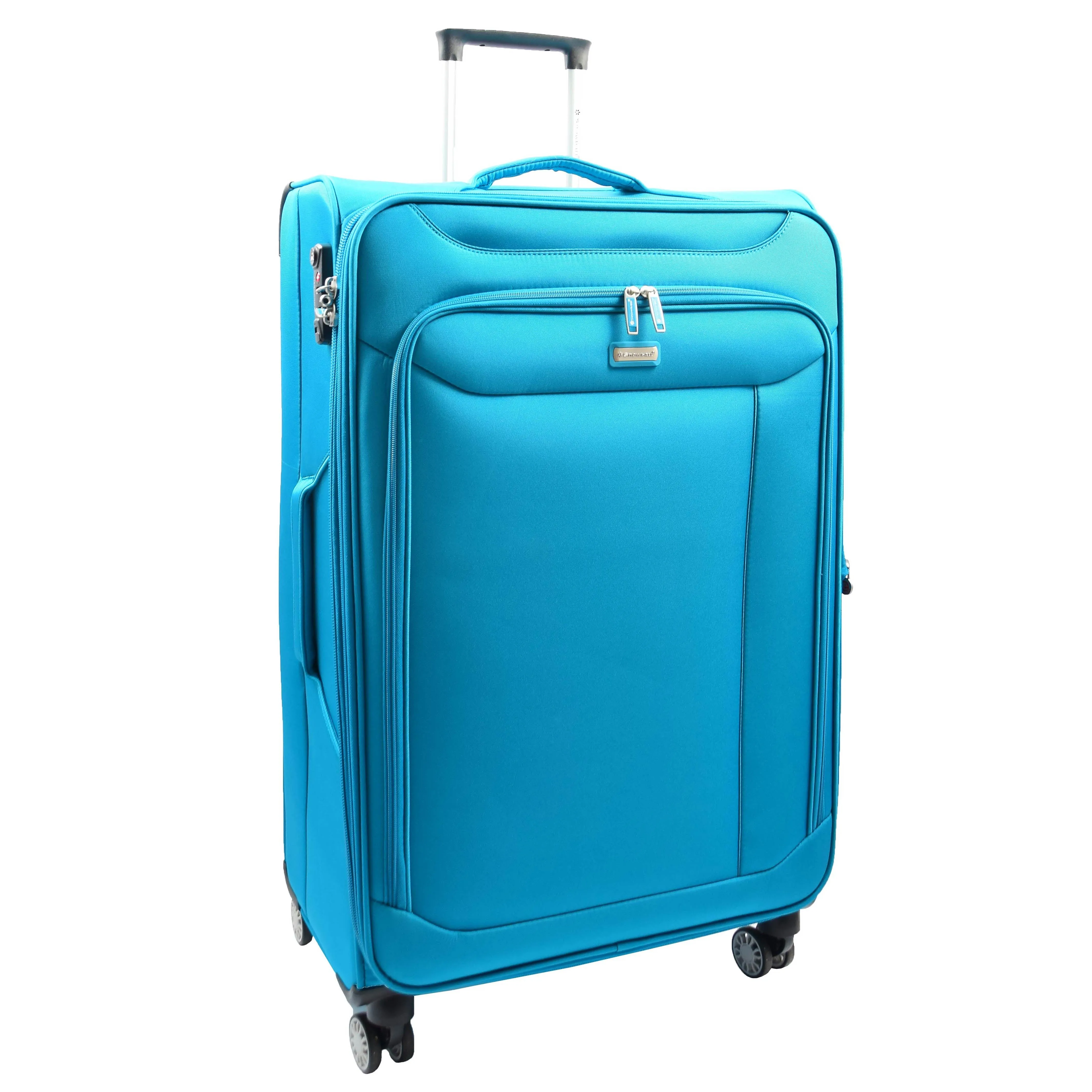 DR644 Soft Luggage Four Wheeled Suitcase With TSA Lock Teal