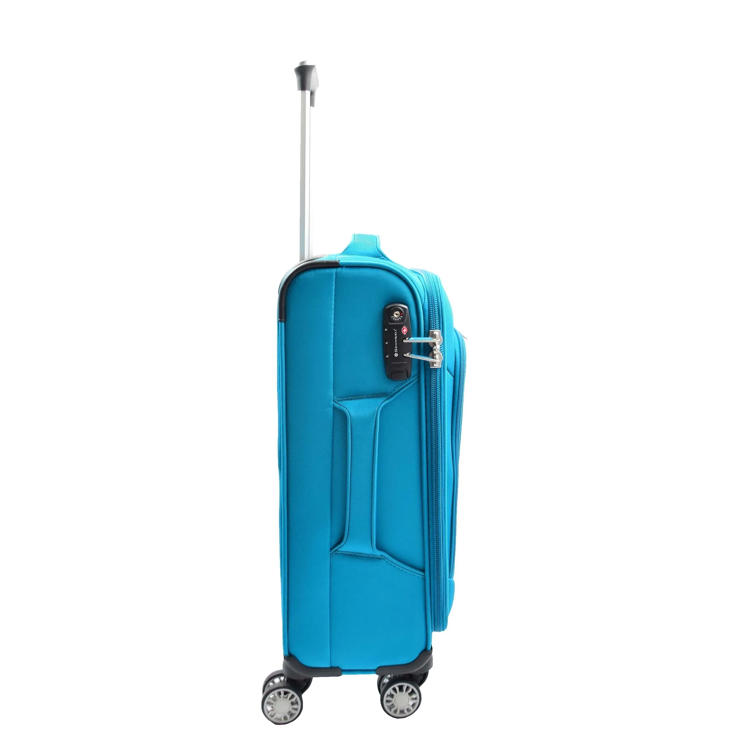 DR644 Soft Luggage Four Wheeled Suitcase With TSA Lock Teal
