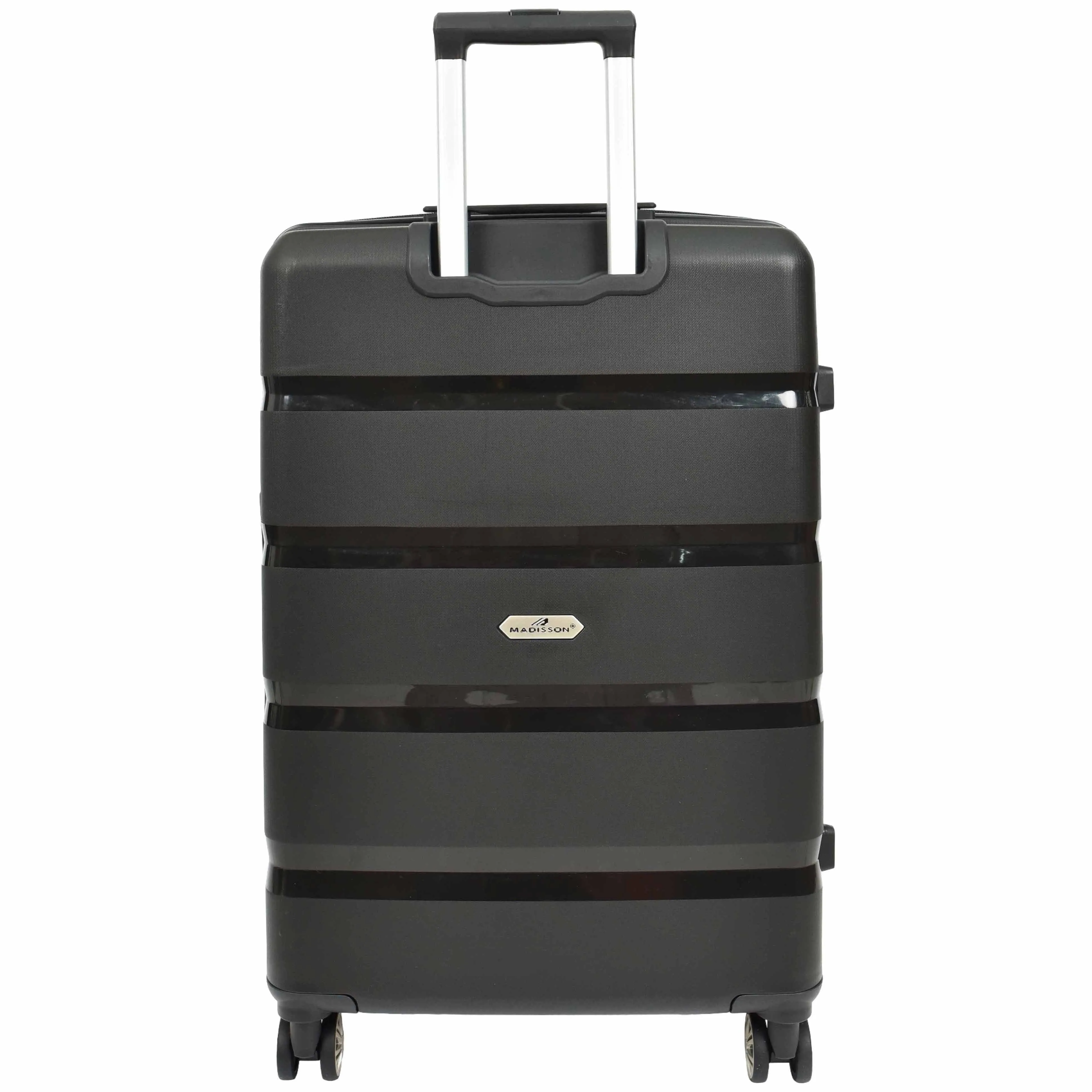 DR646 Expandable Travel Suitcases Hard Shell Four Wheel PP Luggage Black