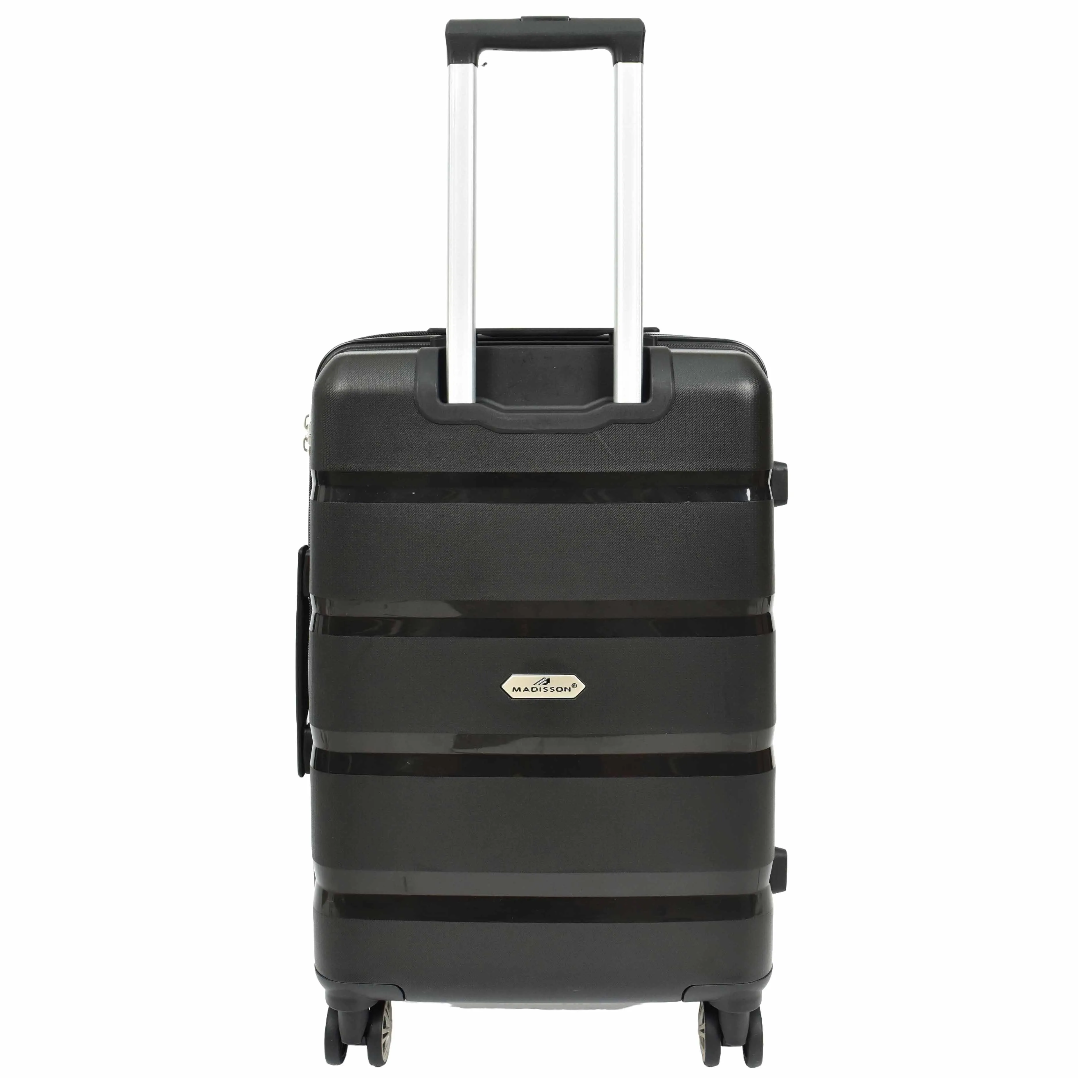 DR646 Expandable Travel Suitcases Hard Shell Four Wheel PP Luggage Black