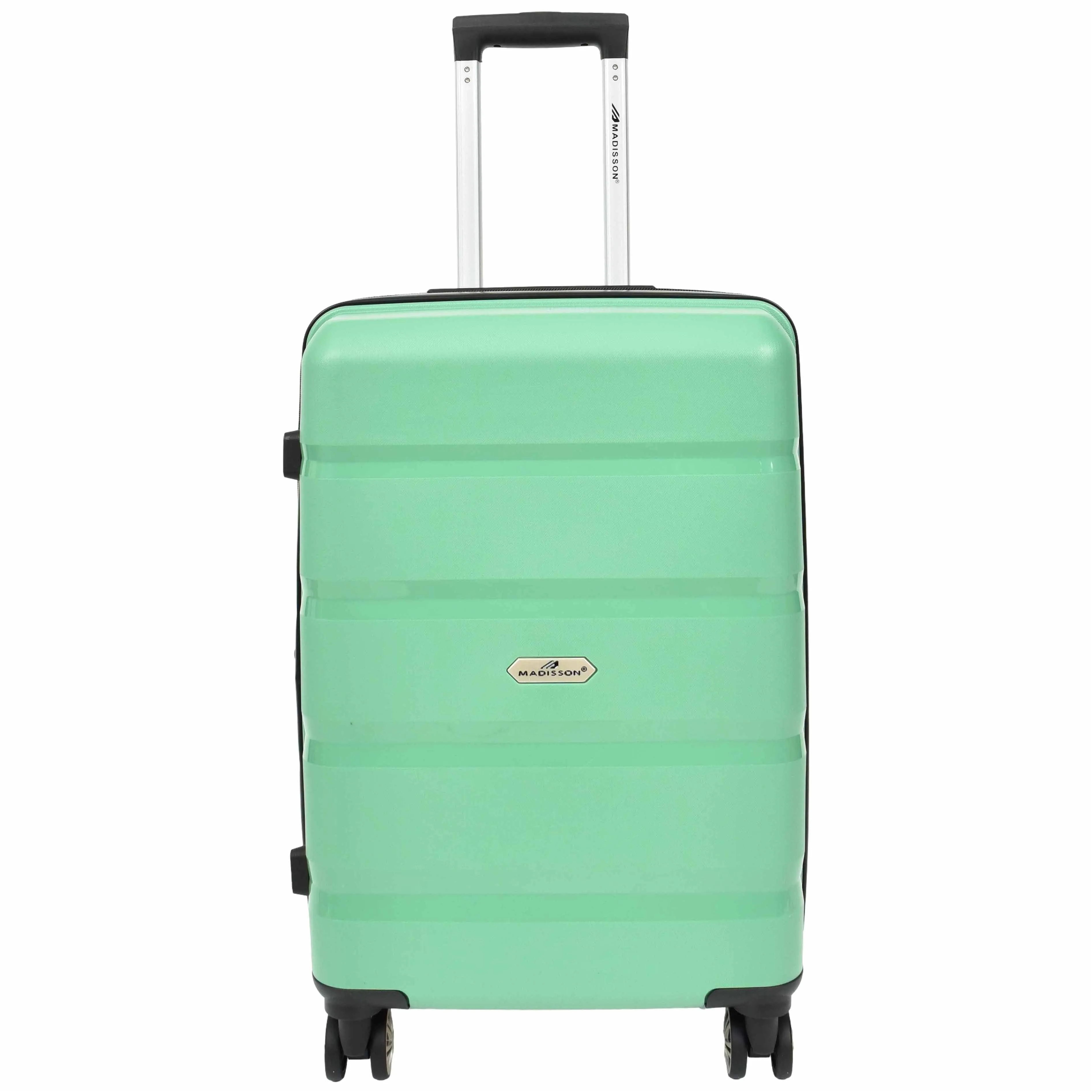 DR646 Expandable Travel Suitcases Hard Shell Four Wheel PP Luggage Lime