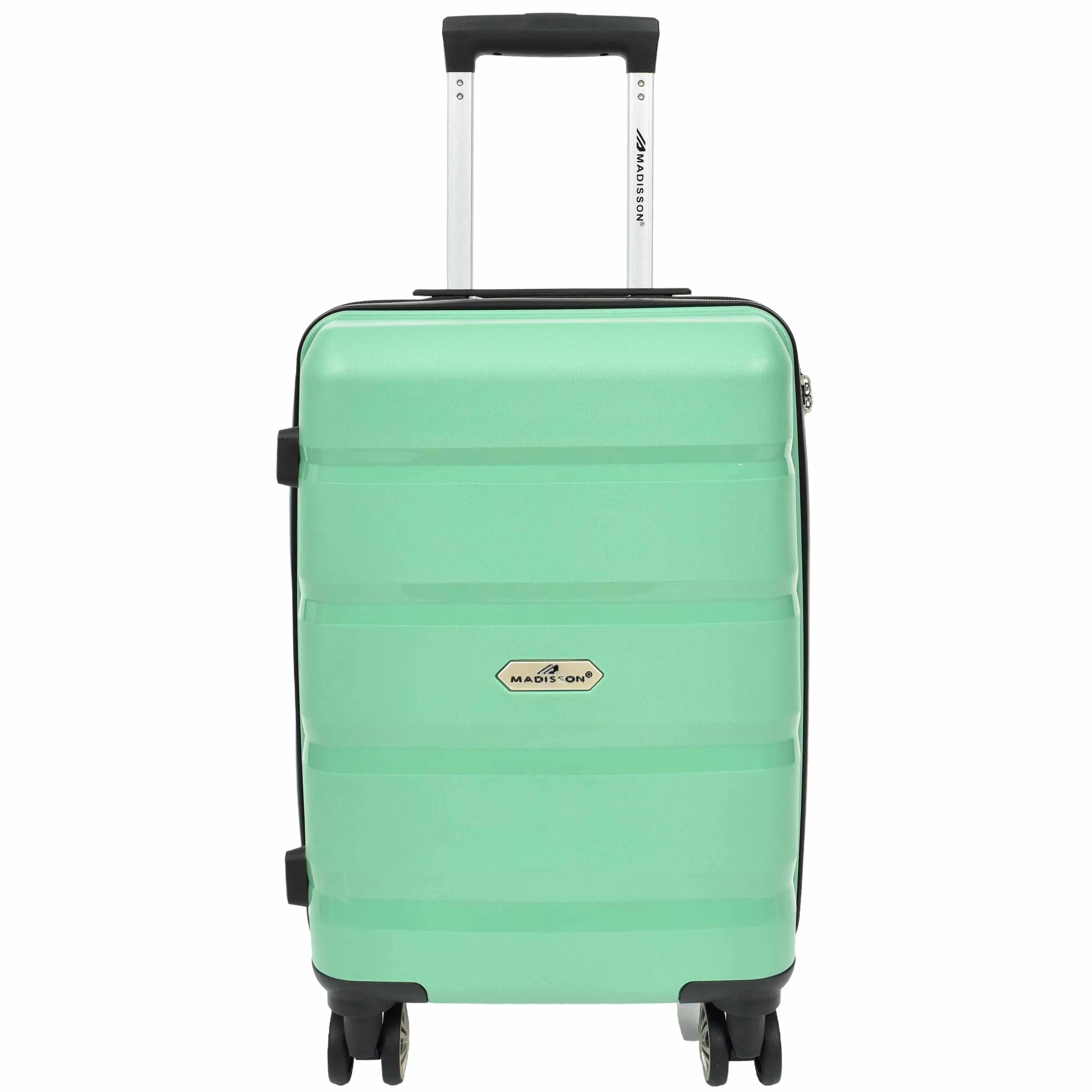 DR646 Expandable Travel Suitcases Hard Shell Four Wheel PP Luggage Lime