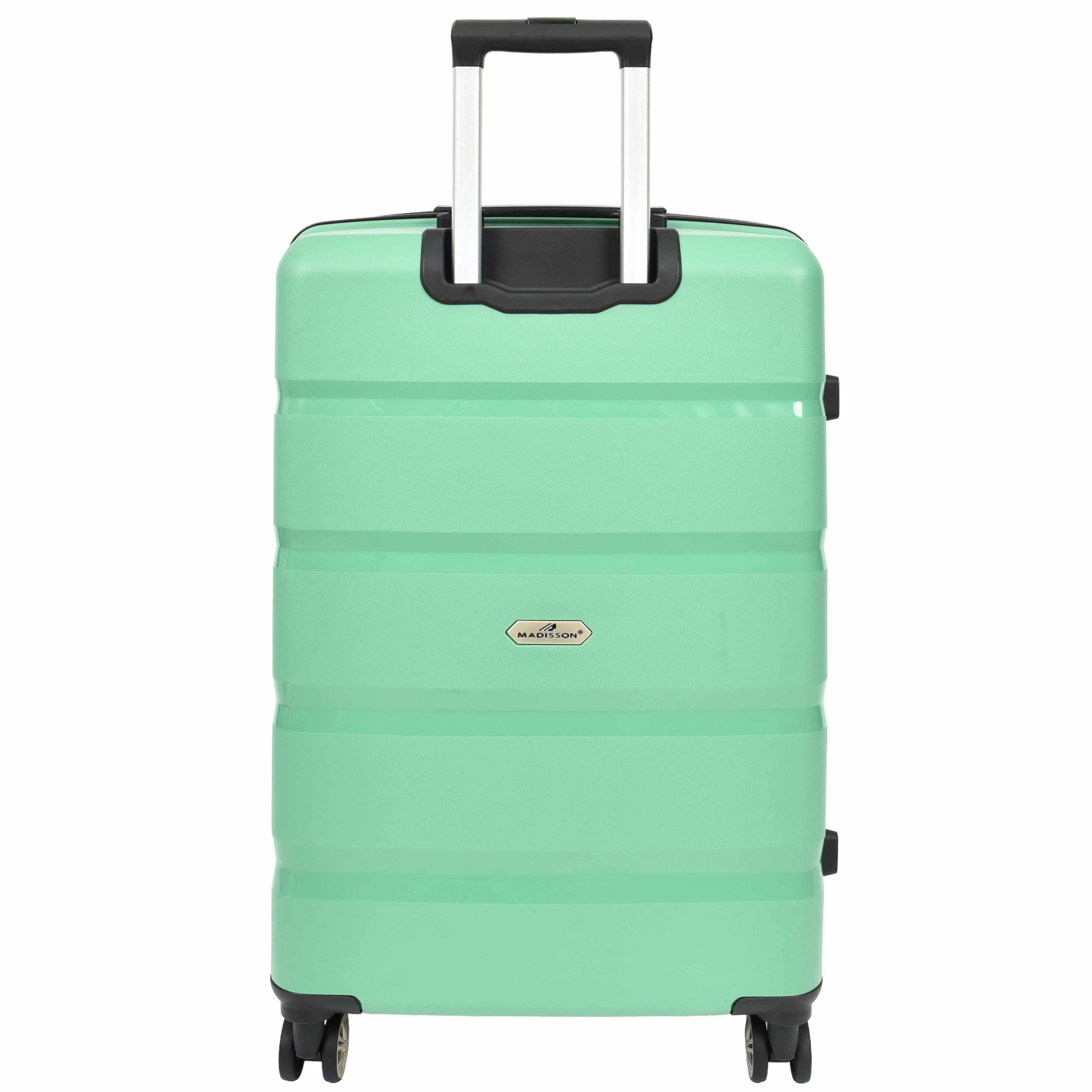DR646 Expandable Travel Suitcases Hard Shell Four Wheel PP Luggage Lime