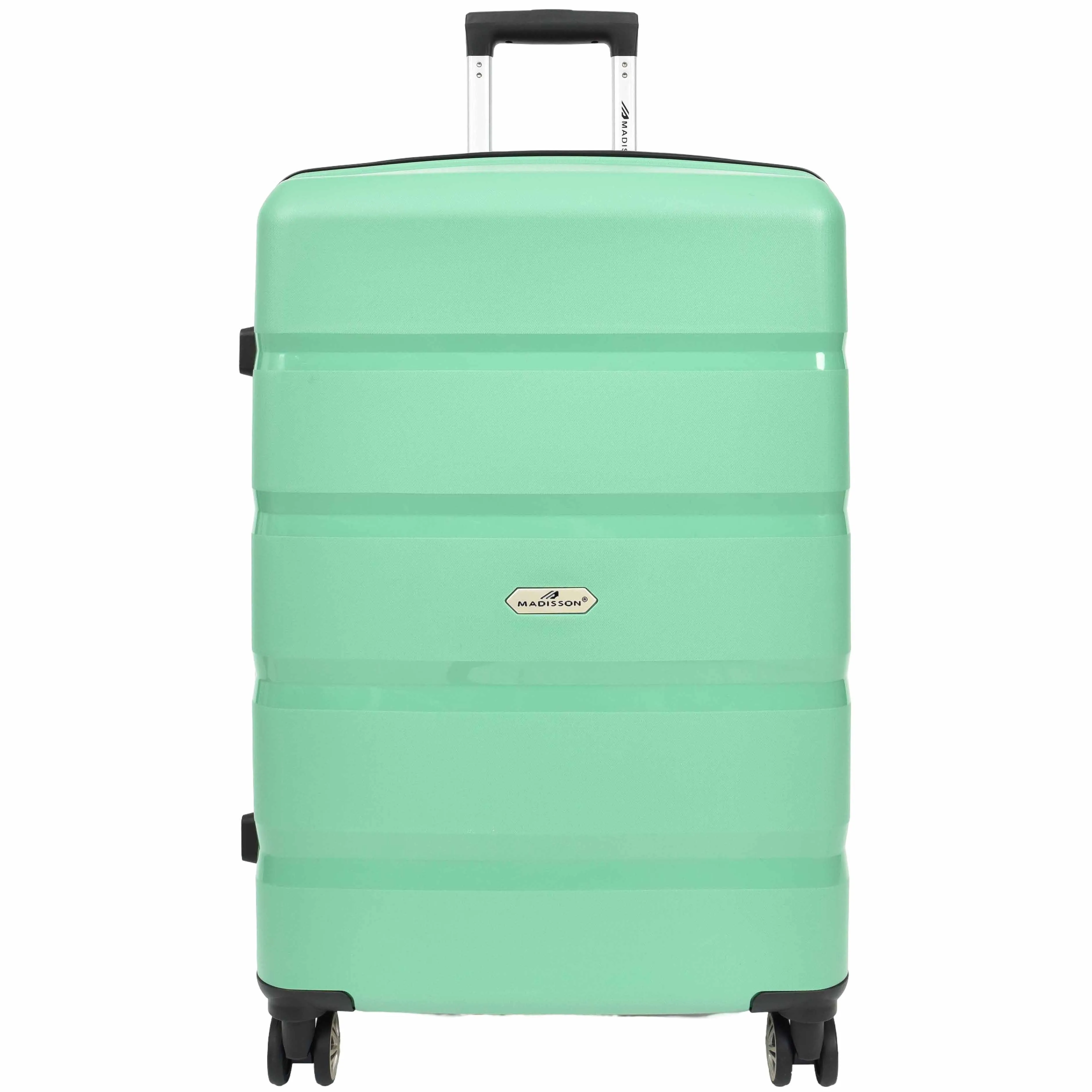 DR646 Expandable Travel Suitcases Hard Shell Four Wheel PP Luggage Lime