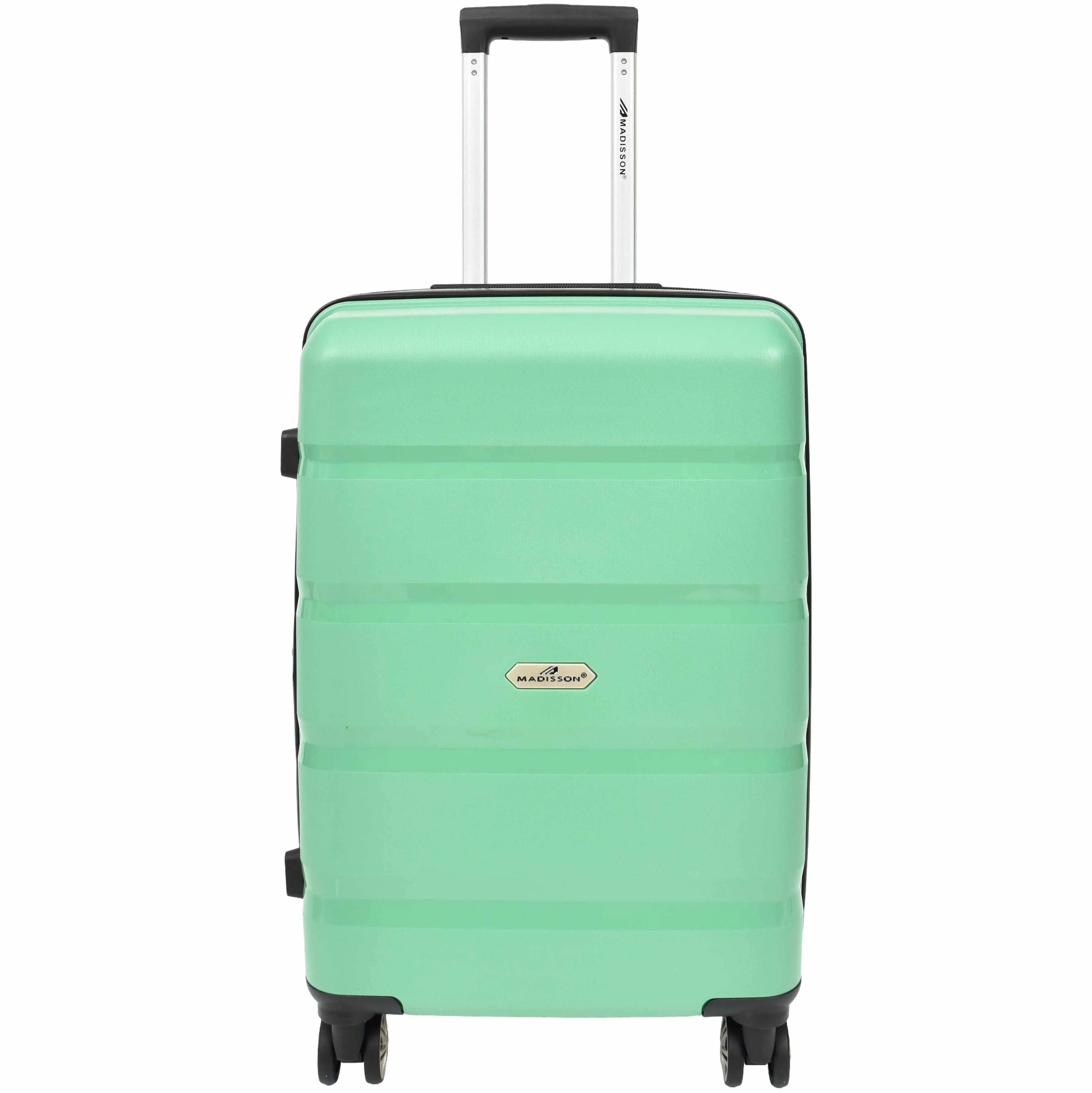 DR646 Expandable Travel Suitcases Hard Shell Four Wheel PP Luggage Lime