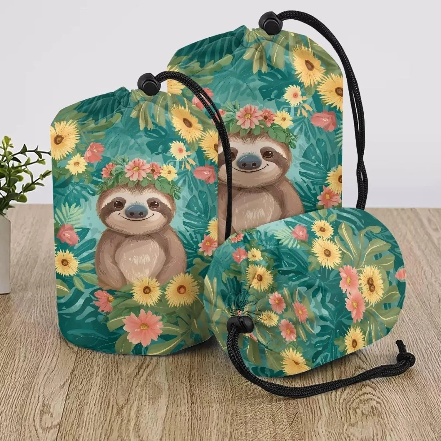Drawstring Bags Stuff Sack Set 3 Camping Gear Sleeping Bag Stuff Sack for Travel Campsites Trekking