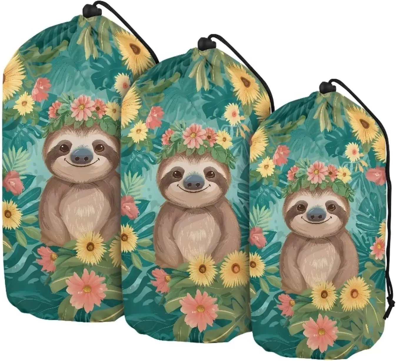 Drawstring Bags Stuff Sack Set 3 Camping Gear Sleeping Bag Stuff Sack for Travel Campsites Trekking