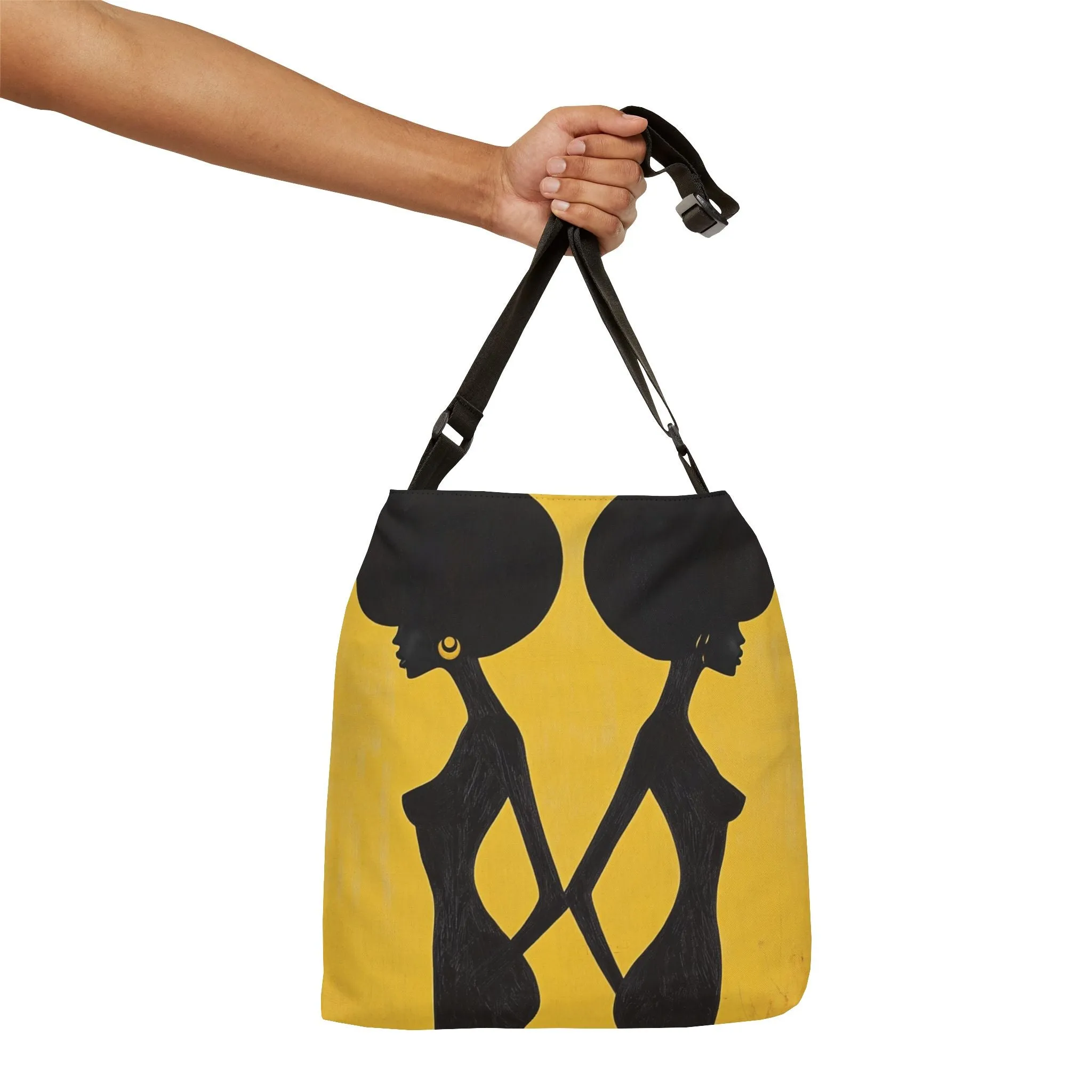 DUO MODERN "Golden Elegance" Adjustable Tote Bag