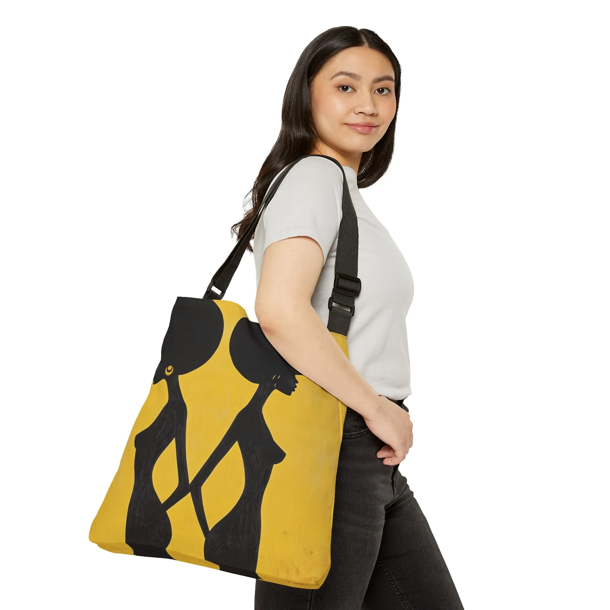 DUO MODERN "Golden Elegance" Adjustable Tote Bag