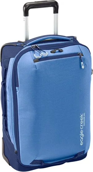 eagle creek Expanse Carry On Suitcase with Wheels, Telescoping Handle, Lockable Zippers, Expandable Main Compartment, Internal Organization/Compression, Aizome Blue (New) - 35L/21.5"