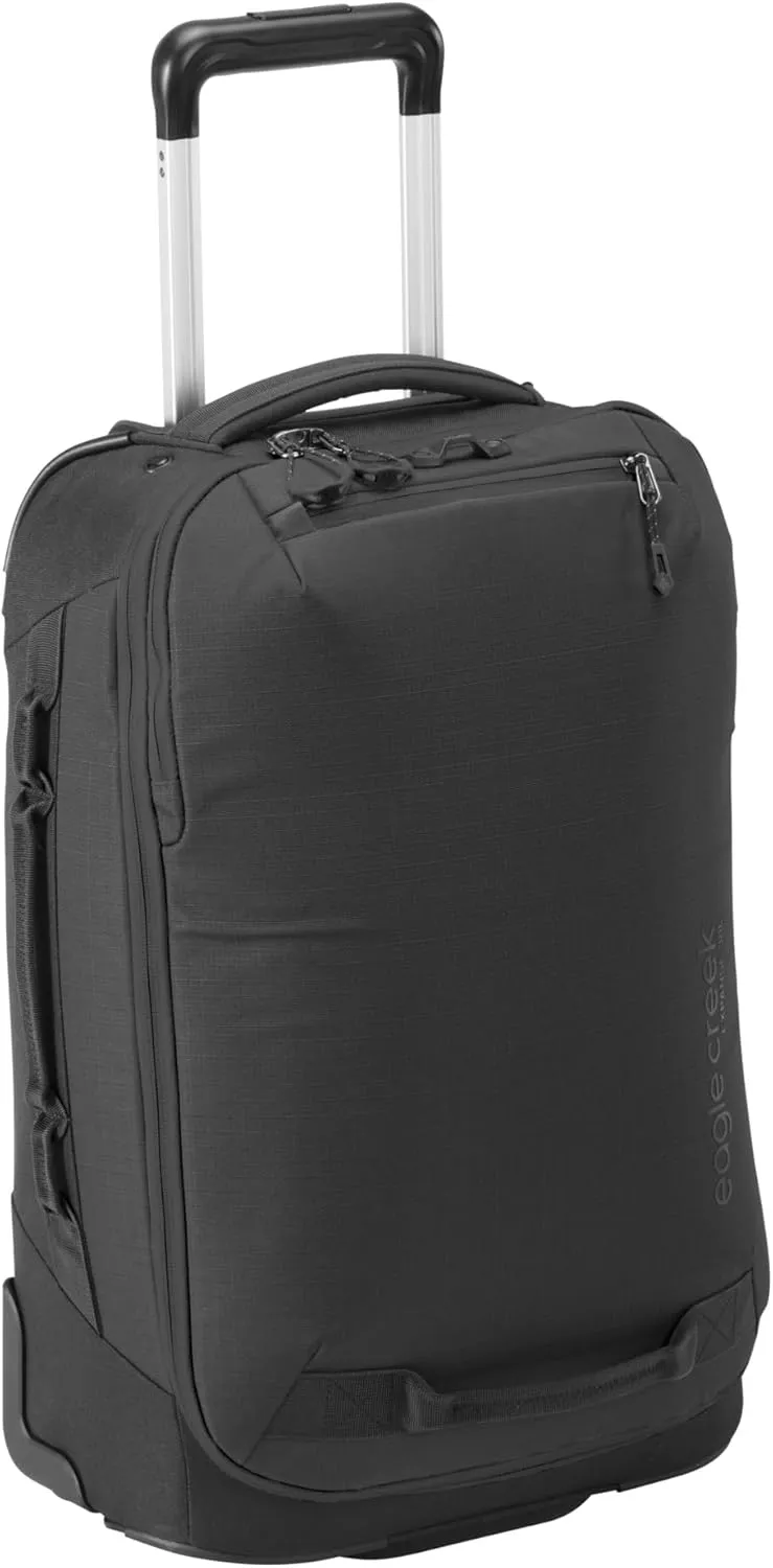 eagle creek Expanse Carry On Suitcase with Wheels, Telescoping Handle, Tuckaway Backpack Straps, Expandable Main Compartment, Internal Organization/Compression, Black (New) - 38L/22