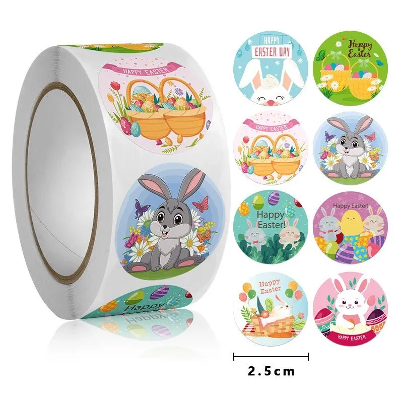 Easter Rabbit Gift Stickers