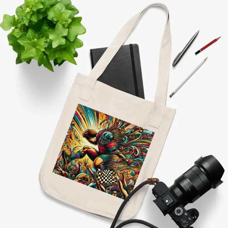 Eco Friendly Football Canvas Tote Bag Trendsetter