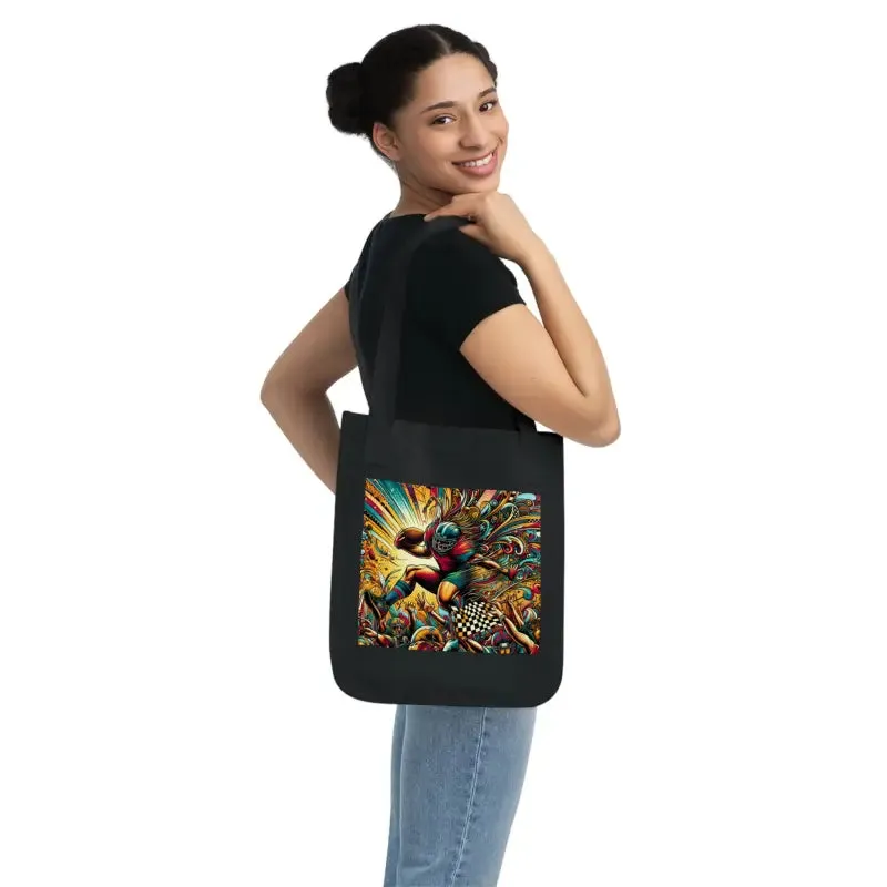 Eco Friendly Football Canvas Tote Bag Trendsetter