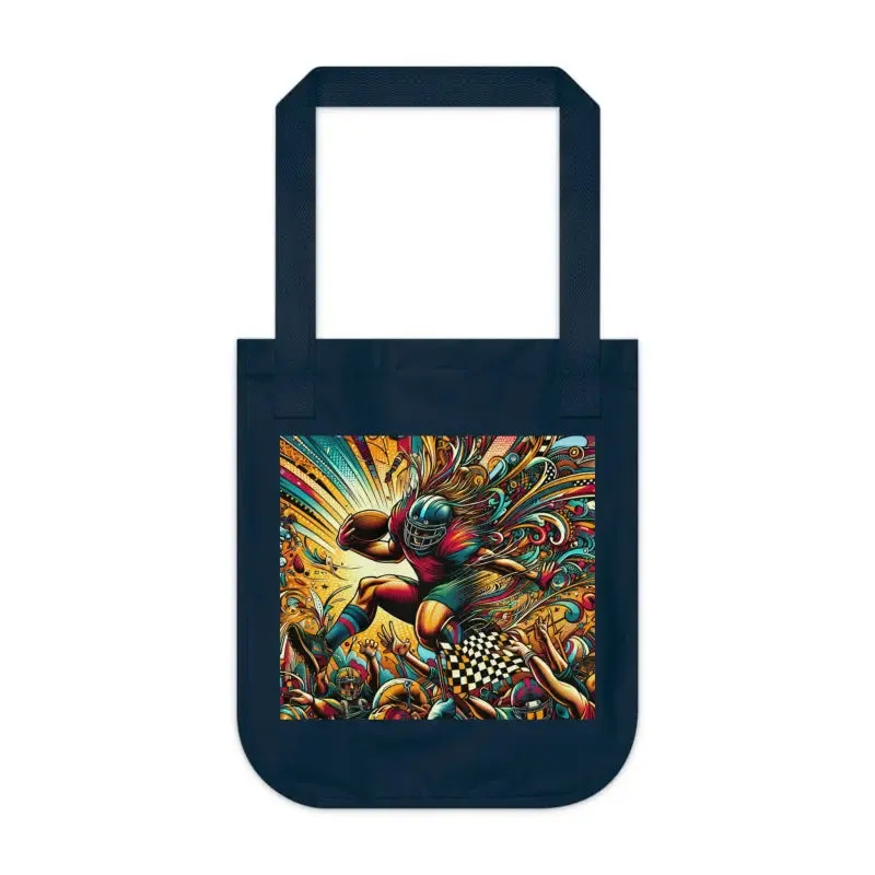 Eco Friendly Football Canvas Tote Bag Trendsetter