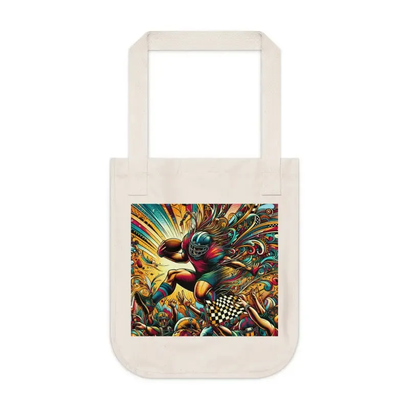 Eco Friendly Football Canvas Tote Bag Trendsetter