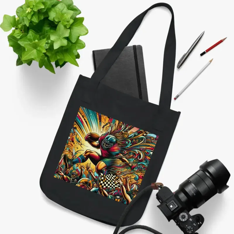Eco Friendly Football Canvas Tote Bag Trendsetter
