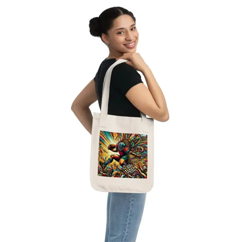 Eco Friendly Football Canvas Tote Bag Trendsetter