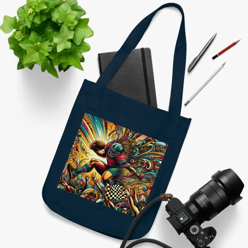 Eco Friendly Football Canvas Tote Bag Trendsetter