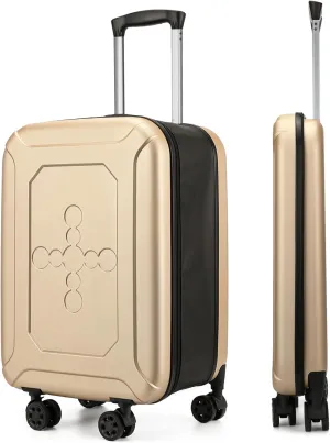 ELDA Collapsible Suitcase Checked Fully Foldable Luggage Hardshell Carry-On Rolling Suitcases with Silent Spinner Wheels,Combination Lock Travel for Men Women(24-Inch)