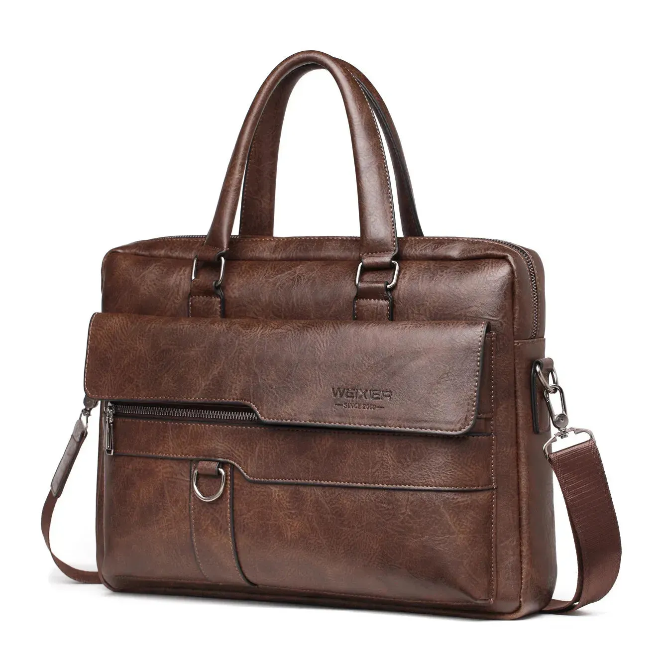 Elegance Classique Pro Men Briefcase Bag High Quality Business Famous Brand PU Leather Shoulder Messenger Bags Office Handbag 14 inch Laptop bag