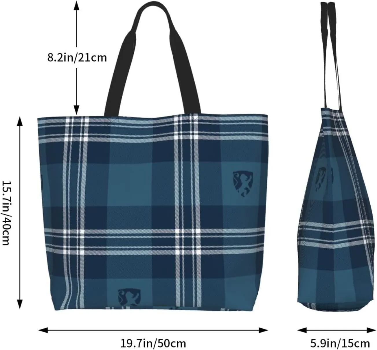 Elliot Ancient Tartan Tote Bag For Women Weekender Travel Bag Reusable Grocery Bags Large Totes Handbags
