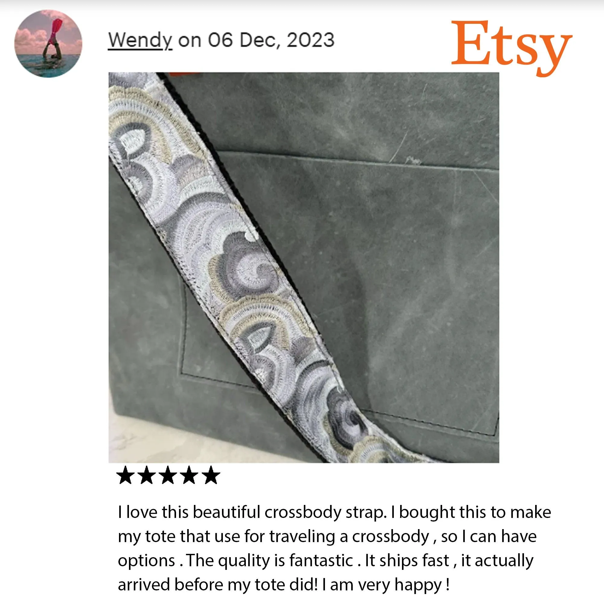 Embroidered Purse Strap Crossbody Strap for Purses Boho Bags Strap Embroidery Replacement Strap Boho Guitar Strap Handbag Strap gift for her