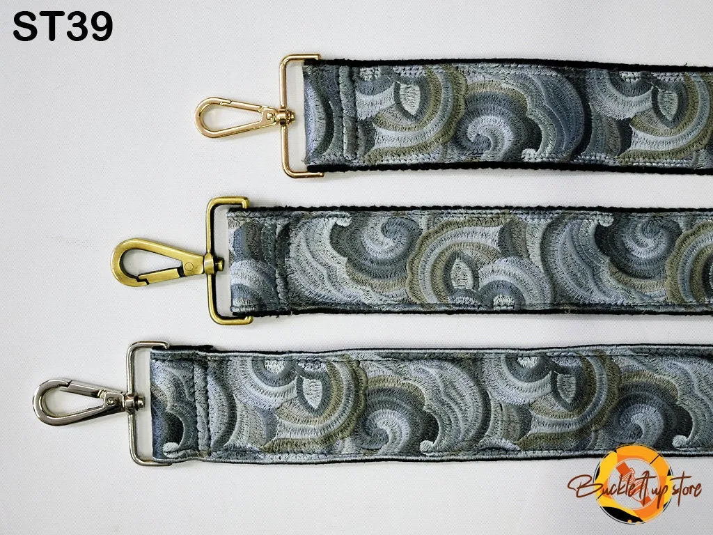Embroidered Purse Strap Crossbody Strap for Purses Boho Bags Strap Embroidery Replacement Strap Boho Guitar Strap Handbag Strap gift for her