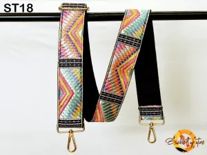 Embroidered Purse Strap Crossbody Strap for Purses Boho Bags Strap Embroidery Replacement Strap Boho Guitar Strap Handbag Strap gift for her