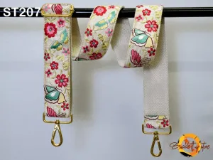 Embroidery Adjustable Camera Strap Crossbody Strap for Purses Embroidered Handbag Boho Bag Strap Replacement Strap Guitar Strap Gift for her