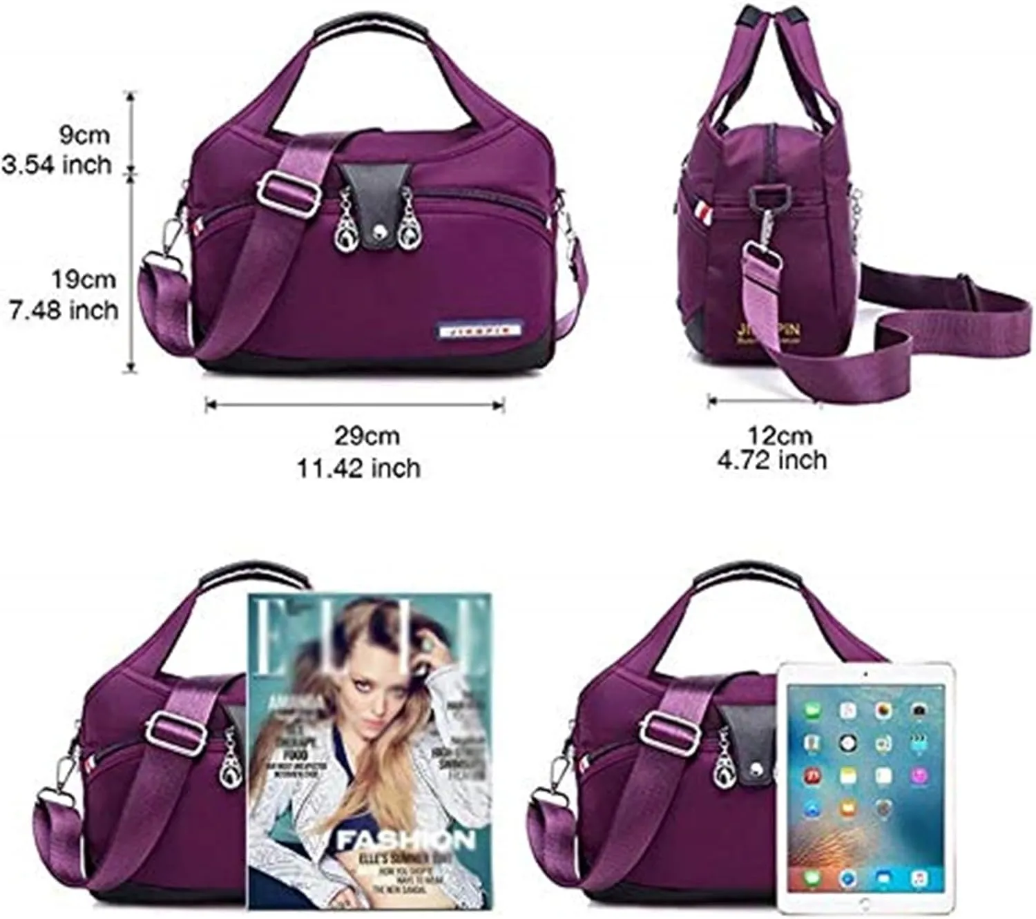 Emrefashion Bags, Women's Fashion Anti-Theft Handbag, Crossbody Bag, Shoulder Handbags, Waterproof Oxford Cloth (Green,One size)