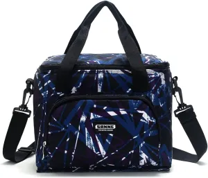 Evergoo Reusable Lunch Bags for Women, Insulated lunch Box with Adjustable Shoulder Strap, Cute Thermal Cooler tote Bag for Office/Beach/Hiking/Picnic/Workout-Flicker