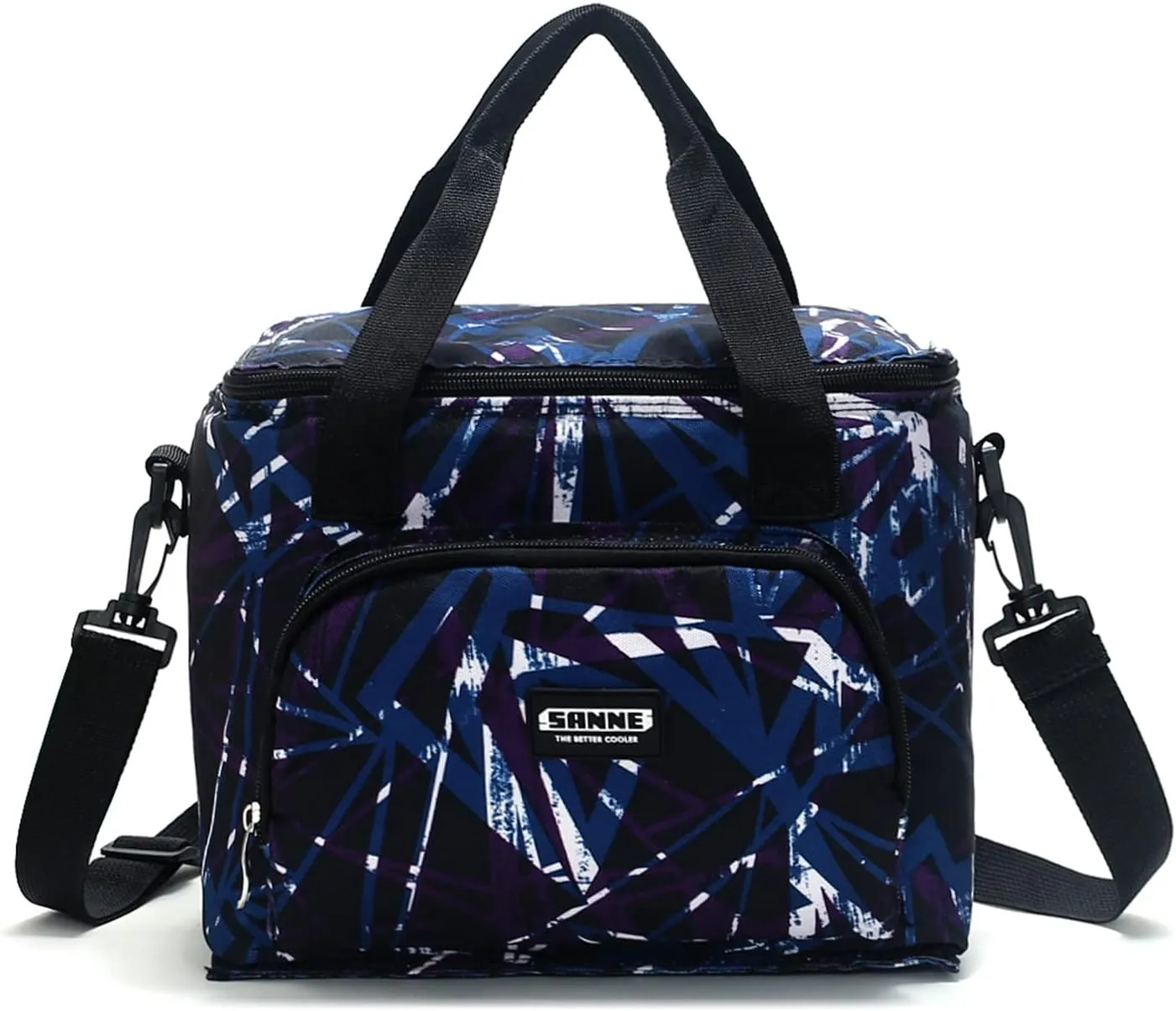 Evergoo Reusable Lunch Bags for Women, Insulated lunch Box with Adjustable Shoulder Strap, Cute Thermal Cooler tote Bag for Office/Beach/Hiking/Picnic/Workout-Flicker