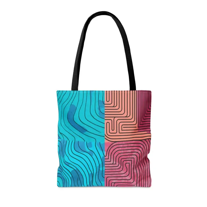 Expressive Abstract Lines Tote Bag for Bold Style