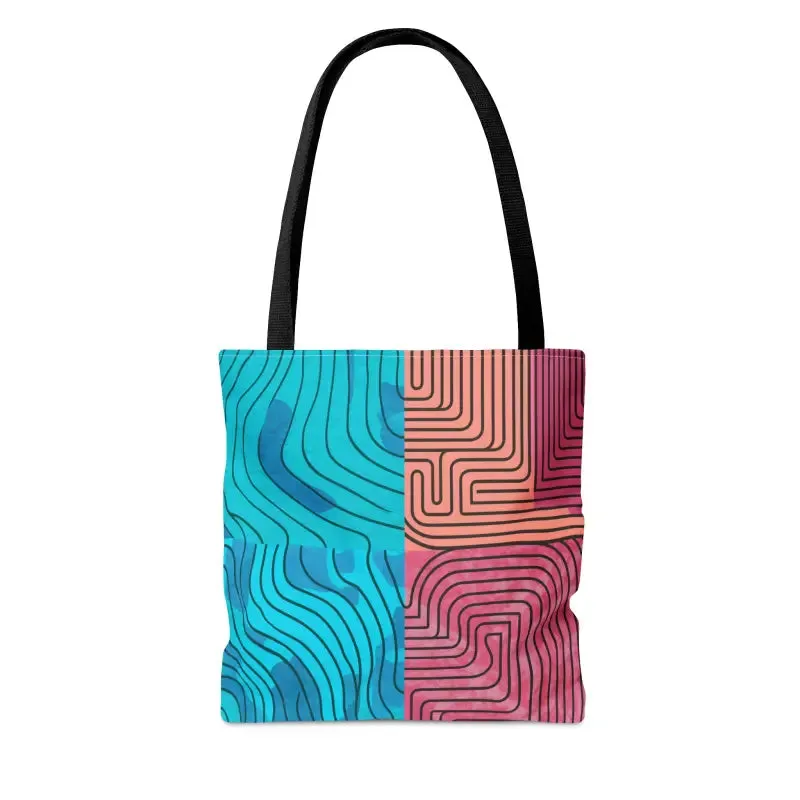 Expressive Abstract Lines Tote Bag for Bold Style