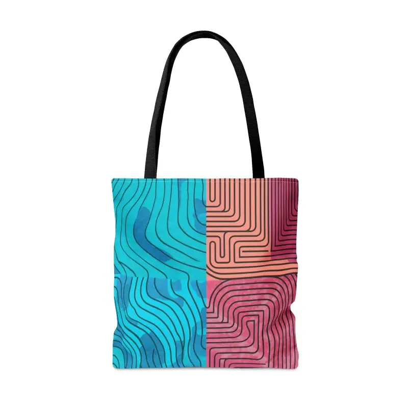 Expressive Abstract Lines Tote Bag for Bold Style