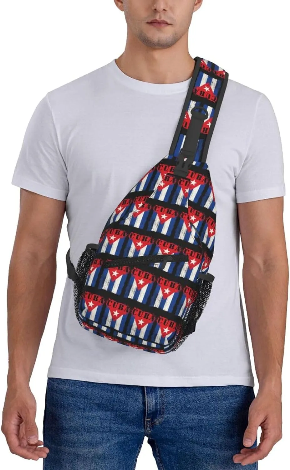Faith Family Freedom Christian Vintage Usa Flag Sling Bag Chest Bags Casual Crossbody Bag Travel Shoulder Backpack