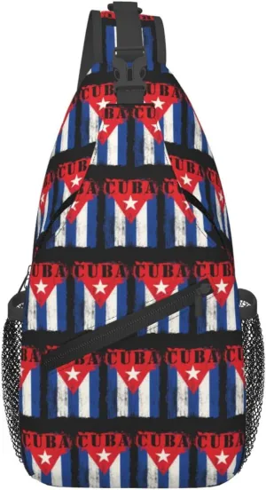 Faith Family Freedom Christian Vintage Usa Flag Sling Bag Chest Bags Casual Crossbody Bag Travel Shoulder Backpack