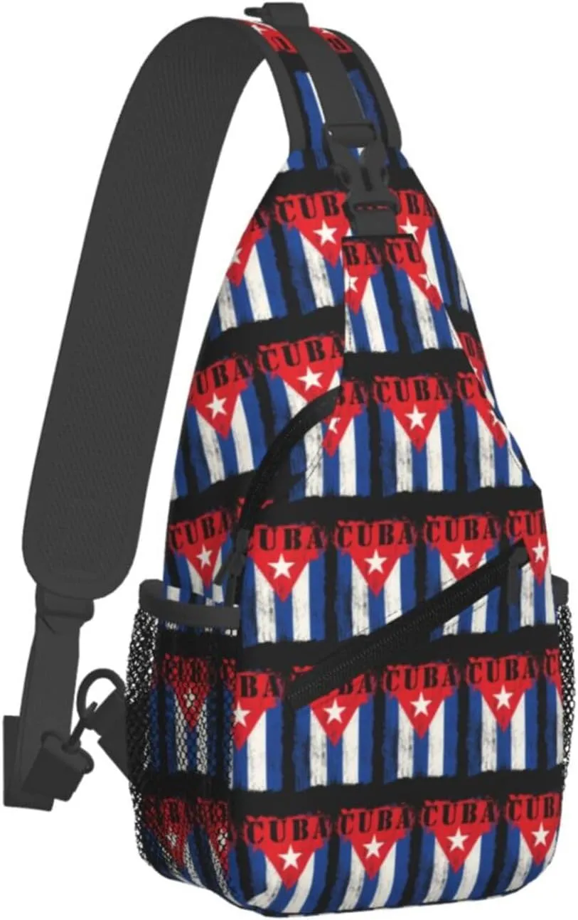 Faith Family Freedom Christian Vintage Usa Flag Sling Bag Chest Bags Casual Crossbody Bag Travel Shoulder Backpack