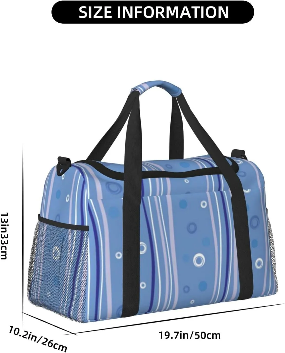 Fashion Circle Travel Duffel Bag Large Foldable Waterproof Overnight Bag For Beach Swim Bags Pool Sports Gym