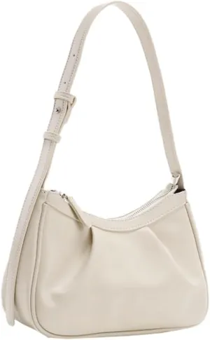 Fashion PU Leather Shoulder Bag for Women Cloud Cute Purse Totes Handbag Underarm Top Handle Bag Pleated Satchel