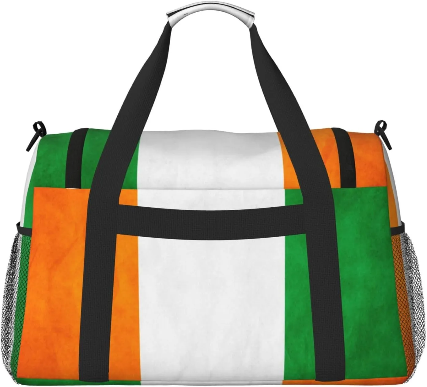Flag Of Ivory Coast Travel Duffel Bag Large Foldable Waterproof Overnight Bag For Beach Swim Bags Pool Sports Gym