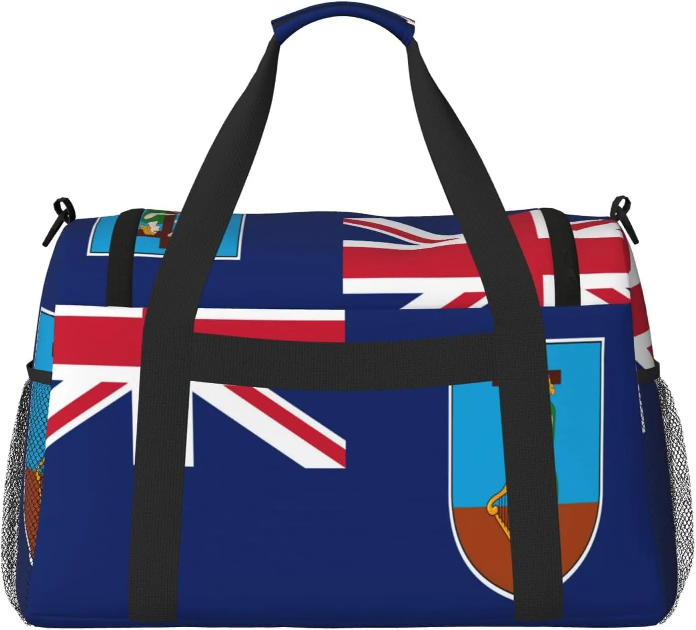 Flag Of Montserrat Travel Duffel Bag Large Foldable Waterproof Overnight Bag For Beach Swim Bags Pool Sports Gym