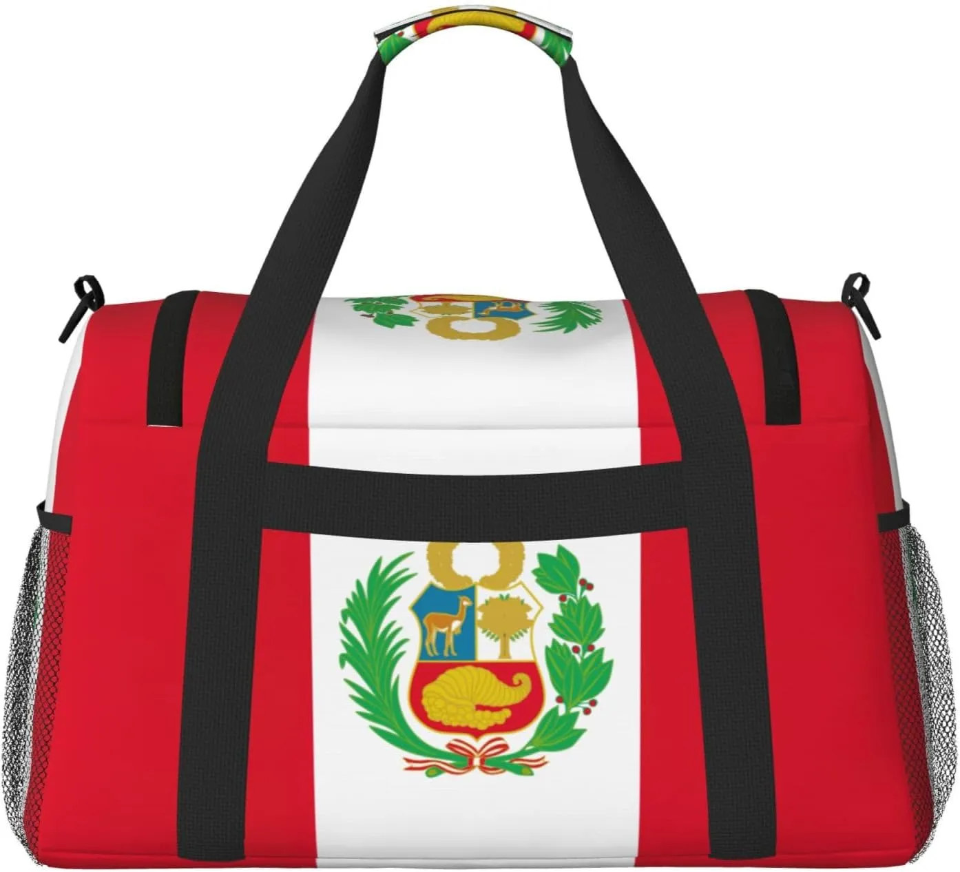 Flag Of Peru Travel Bag, Weekender Bags For Women Men For Outdoor Adventures, Ideal For Camping And Hiking