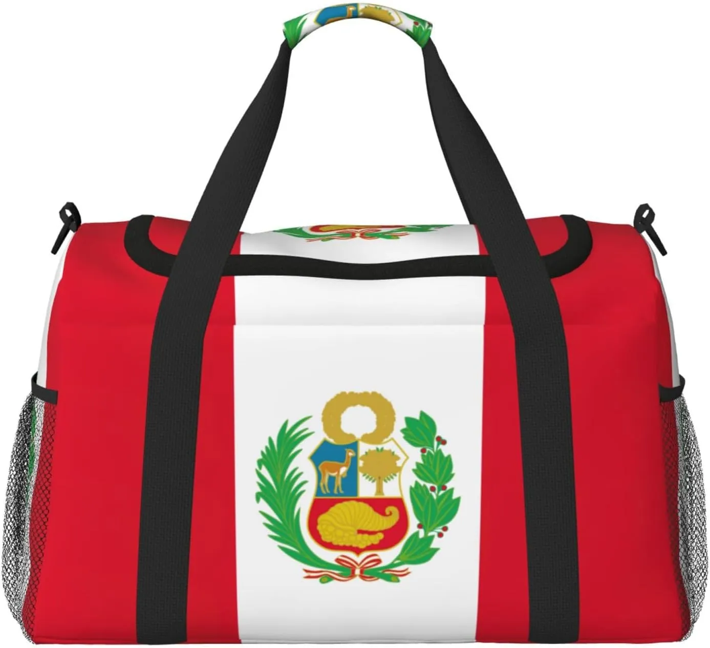 Flag Of Peru Travel Bag, Weekender Bags For Women Men For Outdoor Adventures, Ideal For Camping And Hiking