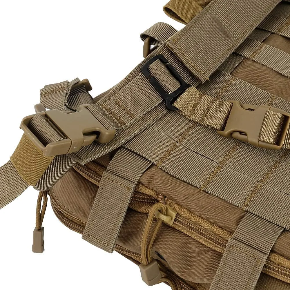 Flat Tactical MOLLE Backpack Military Multifunctional Airsoft Tool Bag Camping Bag Travel Hunting Hiking Backpack