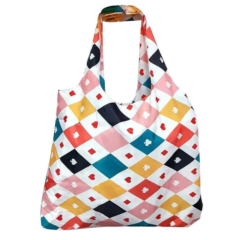 Foldable Waterproof Shopping Bags 1PC 3Colours